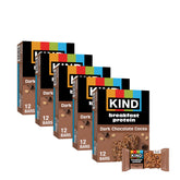 KIND Breakfast Protein Bars with dark chocolate cocoa, on-the-go energy in a convenient pack.
