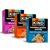 KIND Healthy Grains Energy Bars with dark chocolate chunk in a pack for on-the-go energy