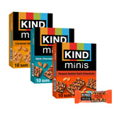 KIND Mini Bars dark chocolate nuts sea salt: gluten-free, low sugar snack on the go.