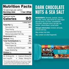 KIND Mini Bars peanut butter dark chocolate: protein-friendly bite for energy between tasks.