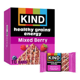KIND Mixed Berry Healthy Grains bar pack with real fruit for on-the-go snacking