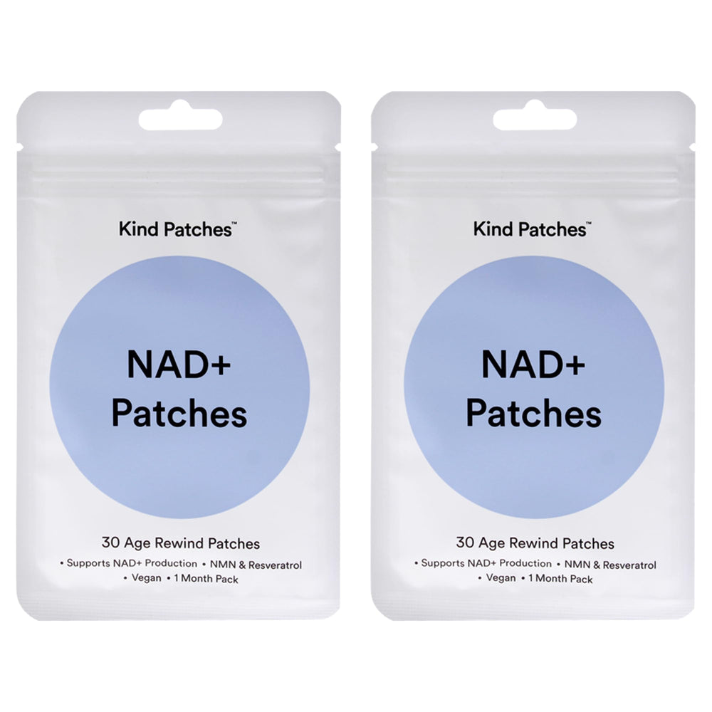 Kind Patches NAD Plus Patches for Women packaging shown for convenient vegan skincare