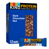 KIND Protein Bar Dark Chocolate Nut pack offers on-the-go energy with 12g plant protein.
