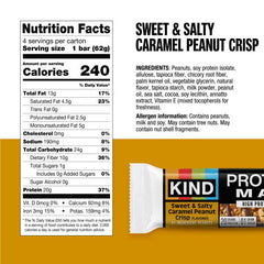 KIND Protein MAX Crispy Chocolate Peanut Butter bar ready to fuel workouts.