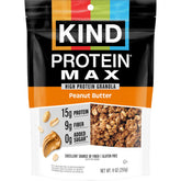 KIND Protein MAX Granola Peanut Butter front view for on-the-go protein