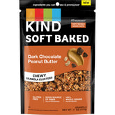 KIND Soft Baked Granola dark chocolate peanut butter clusters in a bag, a wholesome breakfast option.