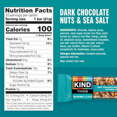 Close-up of KIND Thins almonds as the first ingredient for a wholesome bite.