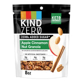 KIND Zero Added Sugar Apple Cinnamon Granola bag for convenient on-the-go snacking.