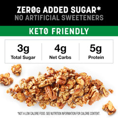 KIND Zero Added Sugar Apple Cinnamon Granola ingredients highlight nuts and dried fruit.