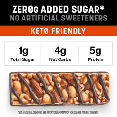 Individually wrapped KIND ZERO bar for portion control and freshness