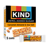 KIND ZERO Added Sugar Bars box with five keto-friendly snacks for grab-and-go.