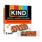 KIND ZERO peanut butter dark chocolate bars pack for on-the-go keto snacking