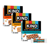 KIND Zero Added Sugar dark chocolate nuts & sea salt bar, keto-friendly snack.