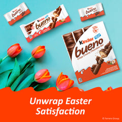 Kinder Bueno creamy hazelnut filling for a smooth, indulgent bite