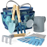 Kinderific Camo Quest tote bag for kids' gardening adventures