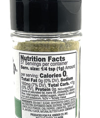 Kinder's Buttery Garlic & Herb shakers on counter for quick flavor on meals