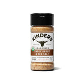 Kinder's Organic Smoky Garlic & Sea Salt bottle on the counter for everyday seasoning
