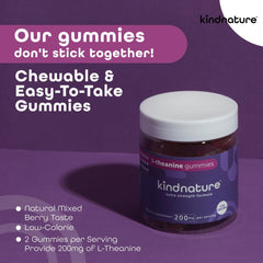 Kindnature L-Theanine Gummies vegan pectin texture