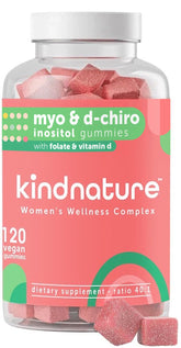 kindnature Myo-Inositol gummies bottle for daily wellness support