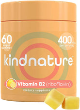 Kindnature Vitamin B2 Gummies bottle for easy daily use and taste.