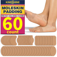 Kindshine moleskin strips adhesive pads on heel for blister prevention and comfort