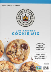 King Arthur gluten-free cookie mix box front ready for baking
