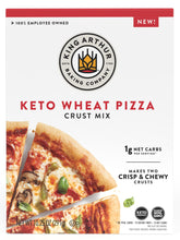 King Arthur Keto Pizza Crust Mix package ready for low-carb pizza nights.