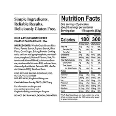 King Arthur gluten-free mix with Non-GMO verification supports a wholesome morning routine.
