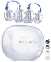 King Lucky Gen 3 open-ear buds front view showing comfortable all-day wear