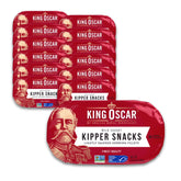 King Oscar Kipper Snacks boneless fillets ready to eat with rich, lightly smoked flavor.