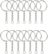 KingForest 100pcs split rings for durable keychains and charms.