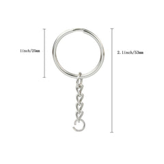 KingForest one-point-one-inch chain demonstrates suitable length for jewelry projects.
