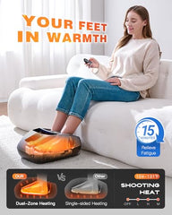 KINGJOY 3D Shiatsu rollers mimic therapist hands to relieve foot strain.