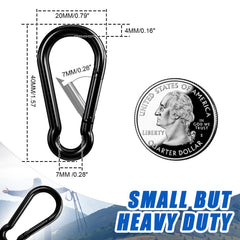 KINLINK carabiner clip with rust-resistant finish for long-lasting outdoor gear