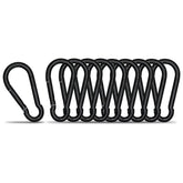 KINLINK small carabiner clip 1.57-inch in black for easy key organization on backpacks