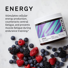 Kion Aminos 9 EAAs plus BCAAs in 4:1:1 ratio for muscle support.