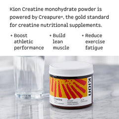 Kion Creatine scoop in the bottle, showing easy daily dosing.