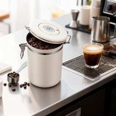Kirecoo stainless steel vent valve close-up protecting aroma by releasing CO2