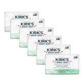Kirk's Castile soap six-pack front view for family cleansing