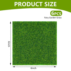 KISEER dollhouse grass mat close-up highlights realistic texture for miniature landscapes