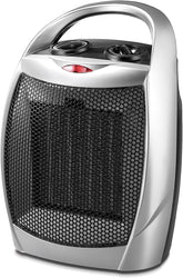 Kismile small heater with cord storage for portable use.