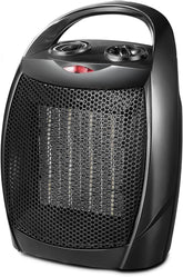 Kismile small space heater front view showing compact desk-friendly design.
