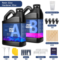 KISREL crystal-clear epoxy resin ready for flawless art projects.