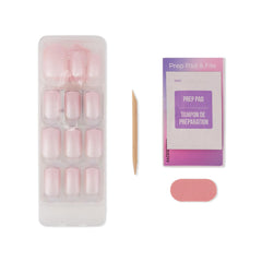 KISS imPRESS Color FX metallic chrome nails with mirror shine