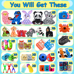 Kiss Monkey party favors set for celebrations, engaging kids with colorful fidget toys.
