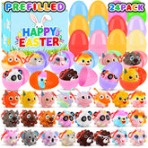 KissFuture eggs with prefilled 3D animal toys for Easter egg hunts