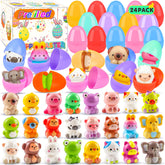 KissFuture 24-pack eggs with animal squishies for Easter egg hunts