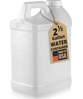 Kitchentoolz 2.5 gallon water jug with secure lid for leak-free transport