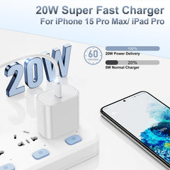Kitminun USB-C 6ft cable extends charging reach with flexibility.