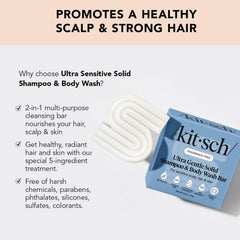 Kitsch five-ingredient cleanser bar highlighting minimalist formula